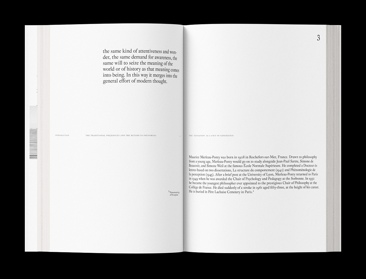 Phenomenology of Perception mockup 1